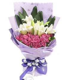 百合科技 万州花卉市场中的扇形百合之美